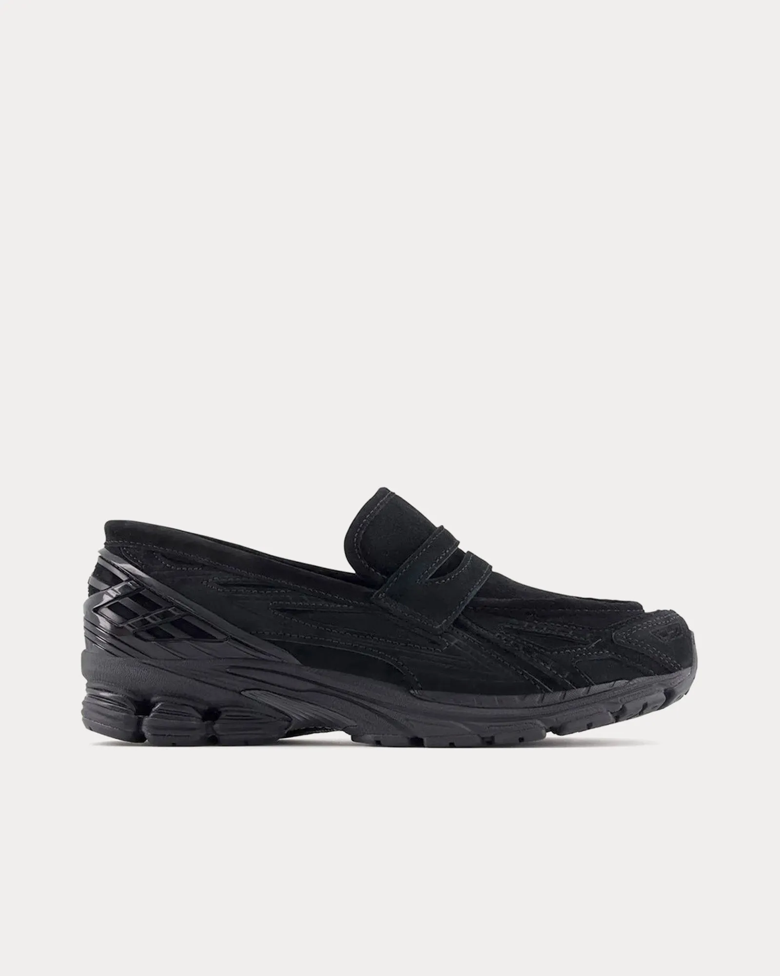 1906L Suede Black / Black Cement Loafers