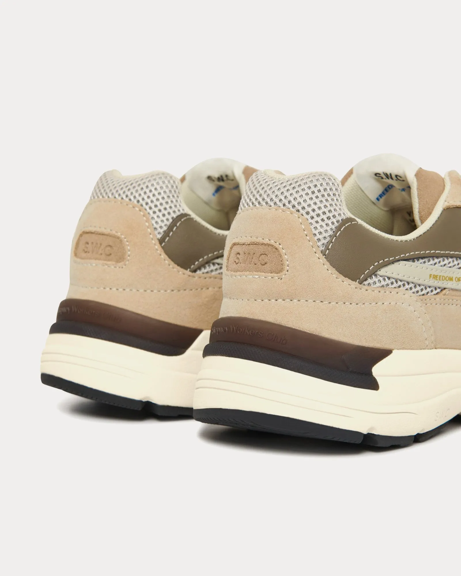Amiel S-Strike Suede Mix Sand Low Top Sneakers