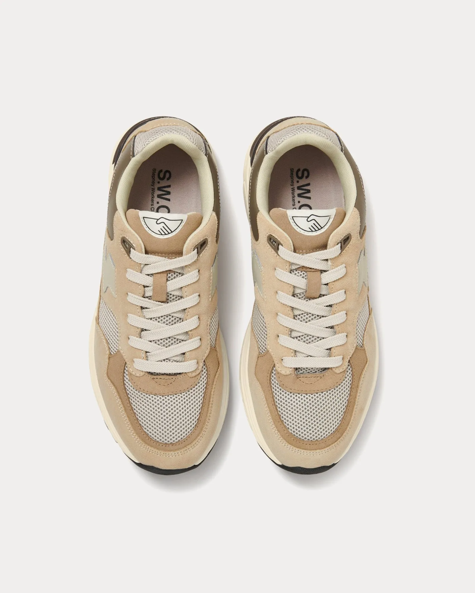 Amiel S-Strike Suede Mix Sand Low Top Sneakers