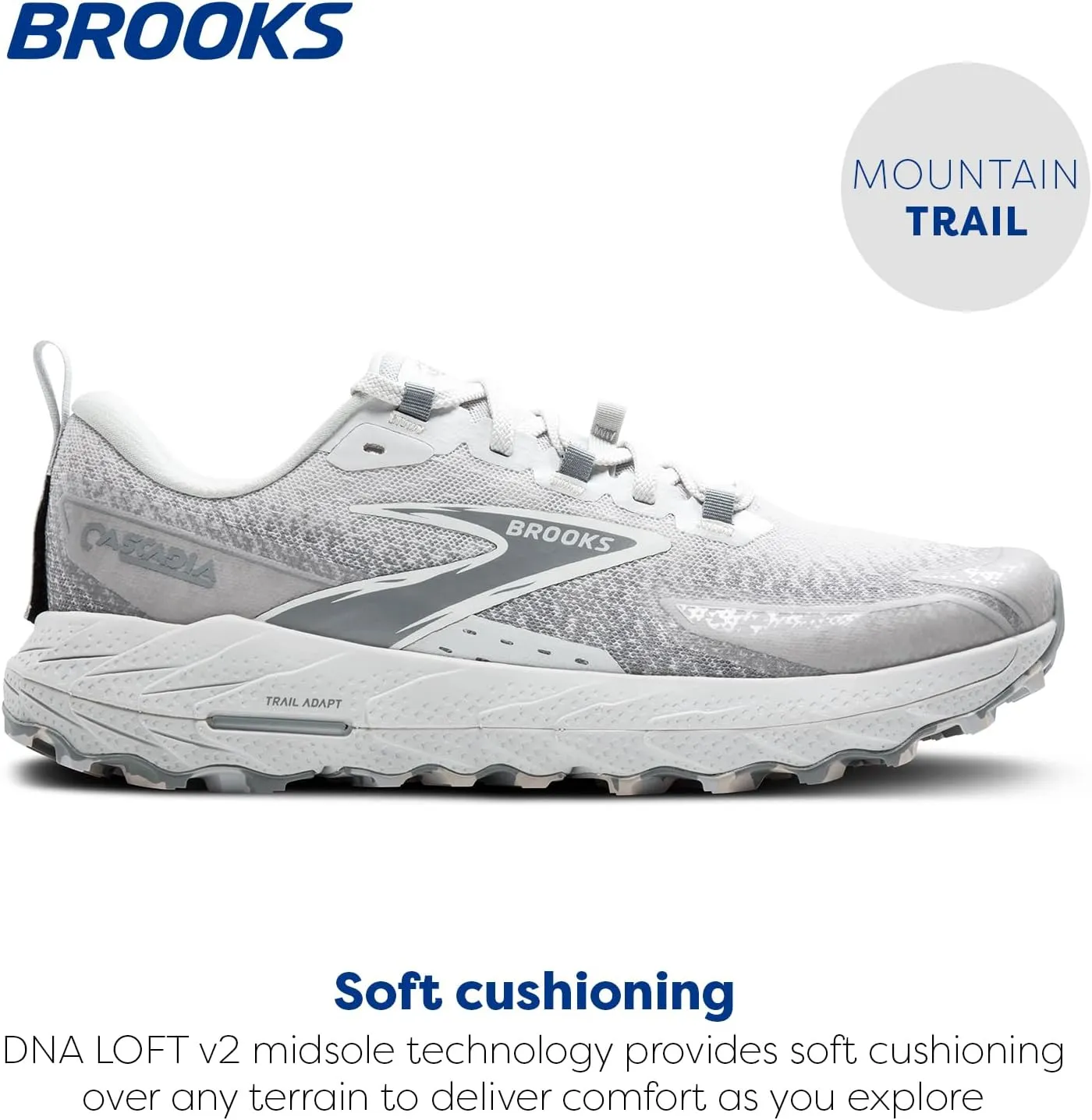 Brooks Men??s Cascadia 18 Mountain Trail Running Shoe