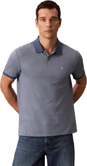 Calvin Klein Men's Jacquard Refined Polo