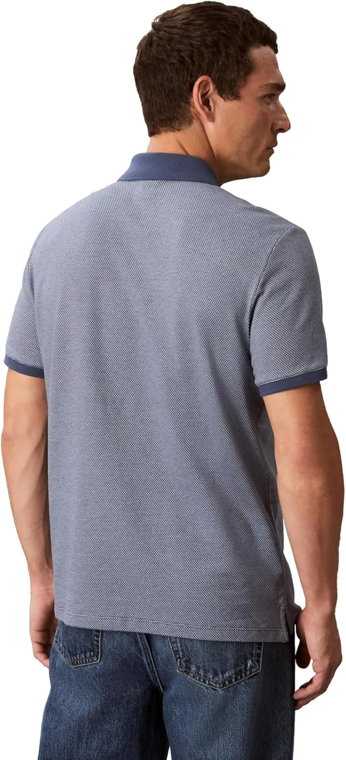 Calvin Klein Men's Jacquard Refined Polo