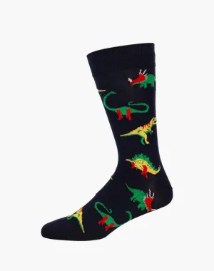 Dinosaurs | Mens Bamboo Sock