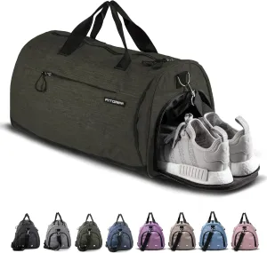 Fitgriff? Gym Bag for Men & Women with Shoe & Wet Compartment - Duffle Bag for Travel, Sports, Fitness & Workout