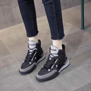 G45 Women's Casual Shoes - Leather High Top Sneakers