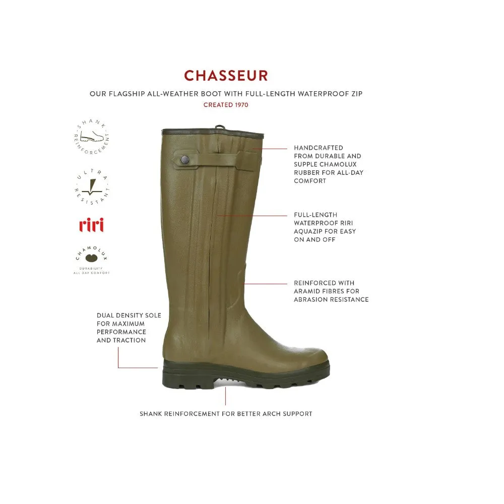 Le Chameau Men's Chasseur Neoprene Lined Boot - Iconic Green
