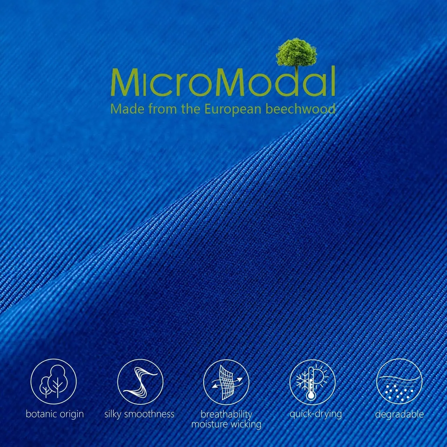 Men's Underwear Micro Modal 3 Pack Boxer Briefs Open Fly