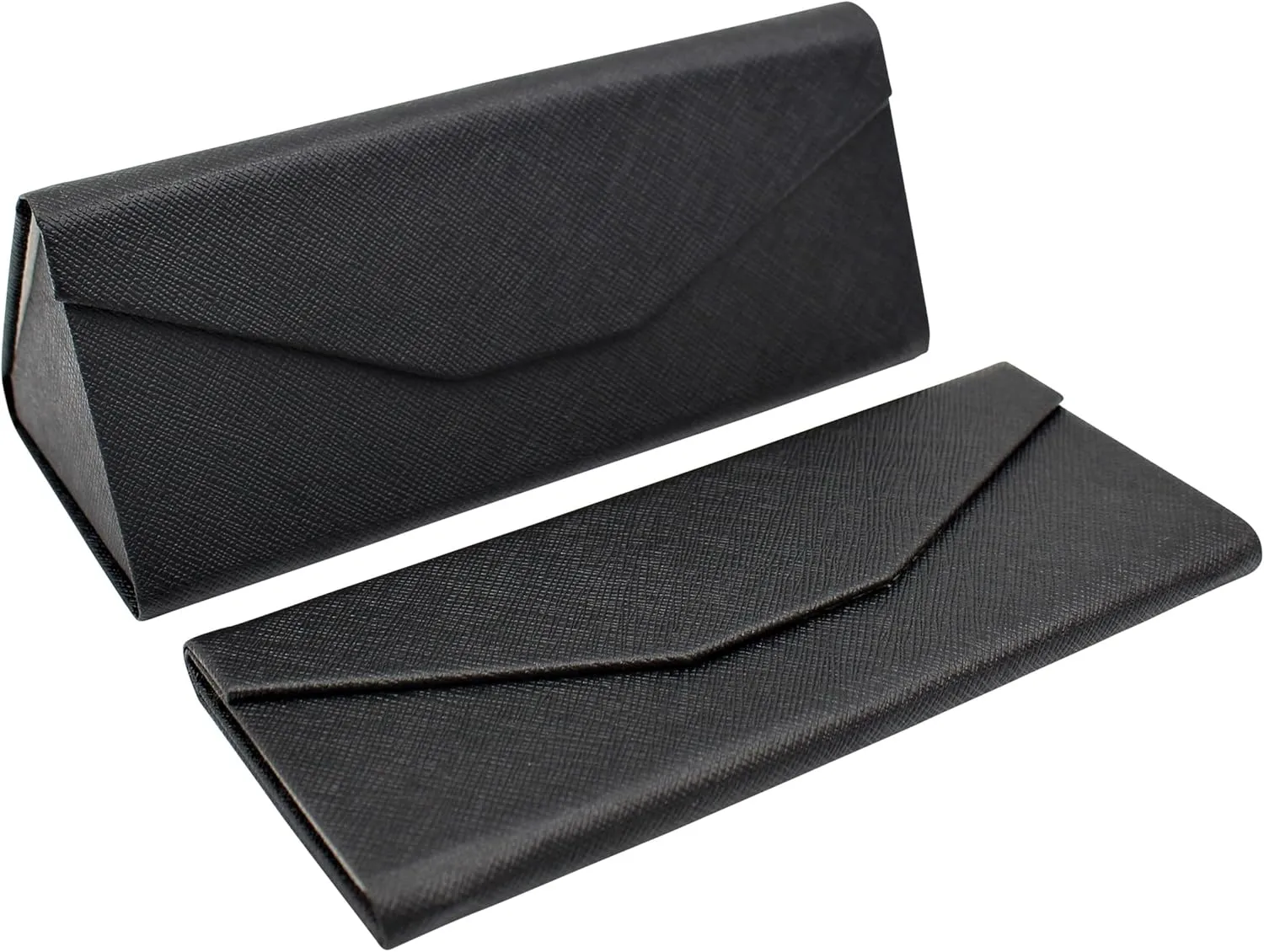 Real Sic Glasses Case for Men and Women - Magnetic Folding Hard Shell Sunglass Holder - Inspired by Solid Color
