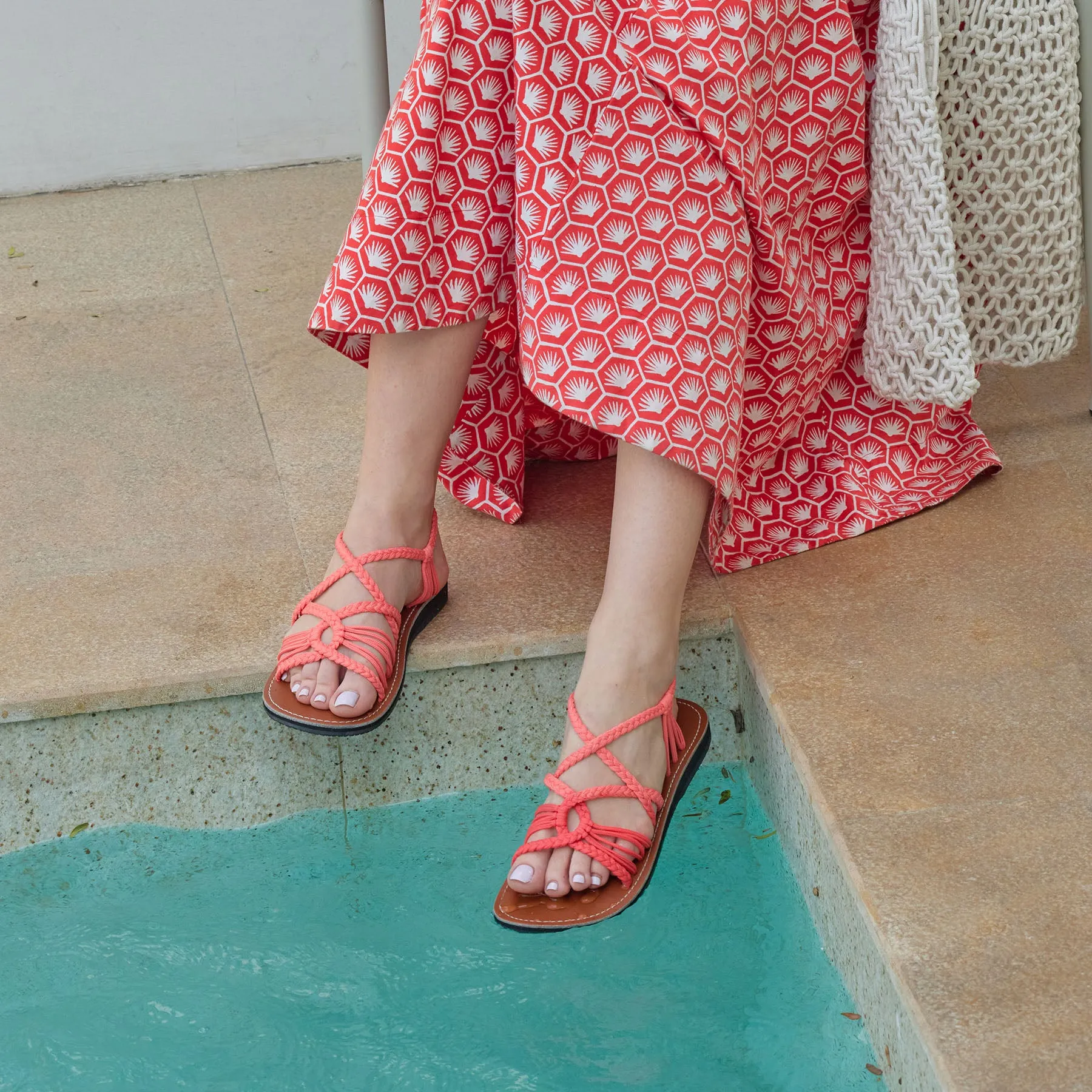 Relax - Salmon Rope Sandals