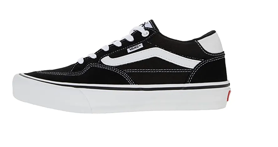 Vans Rowan Skate Shoe in Black and White