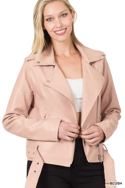 Vegan Leather Biker Jackets