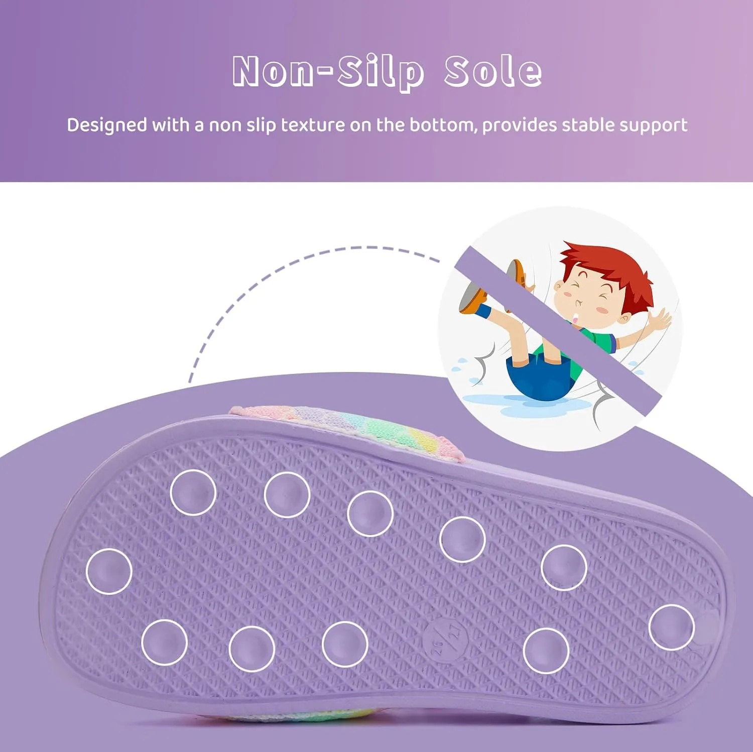 WateLves Toddler Boys Girls Slides Sandals for Swim Beach Kids Water Shoes Casual Summer Slippers