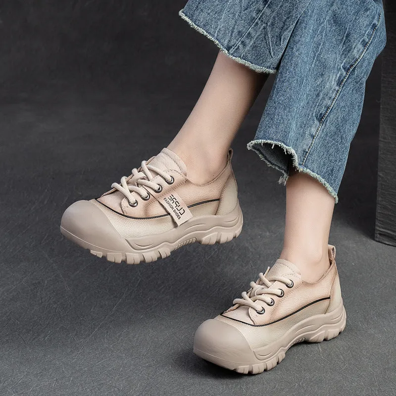 Women Minimalist Soft Leather Comfort Casual Shoes