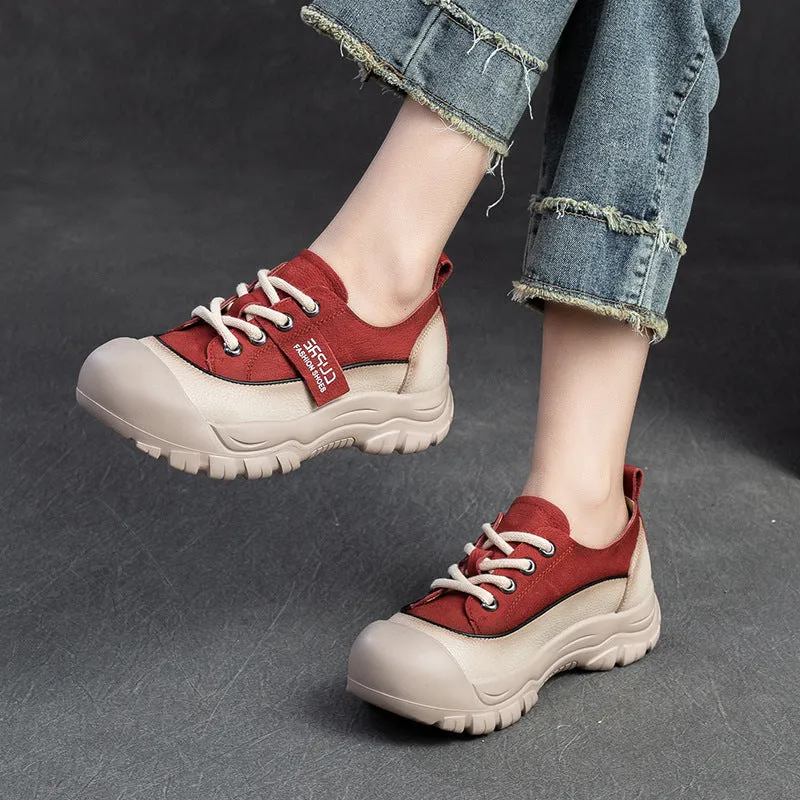 Women Minimalist Soft Leather Comfort Casual Shoes